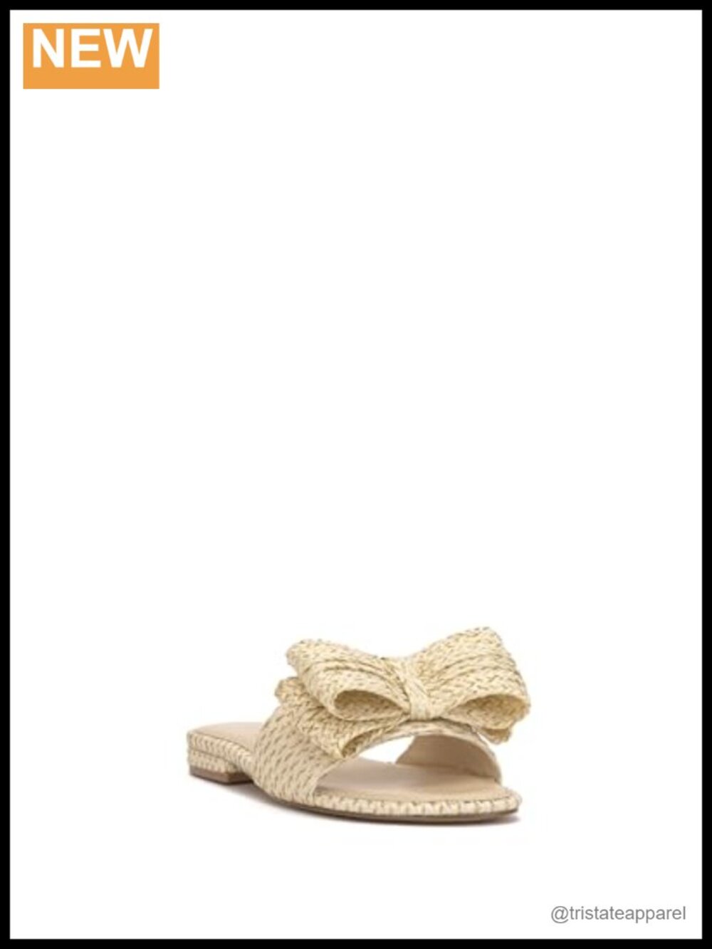 Jessica Simpson Avrena Slide Slingback Flat Sandals Raffia Open Toe
